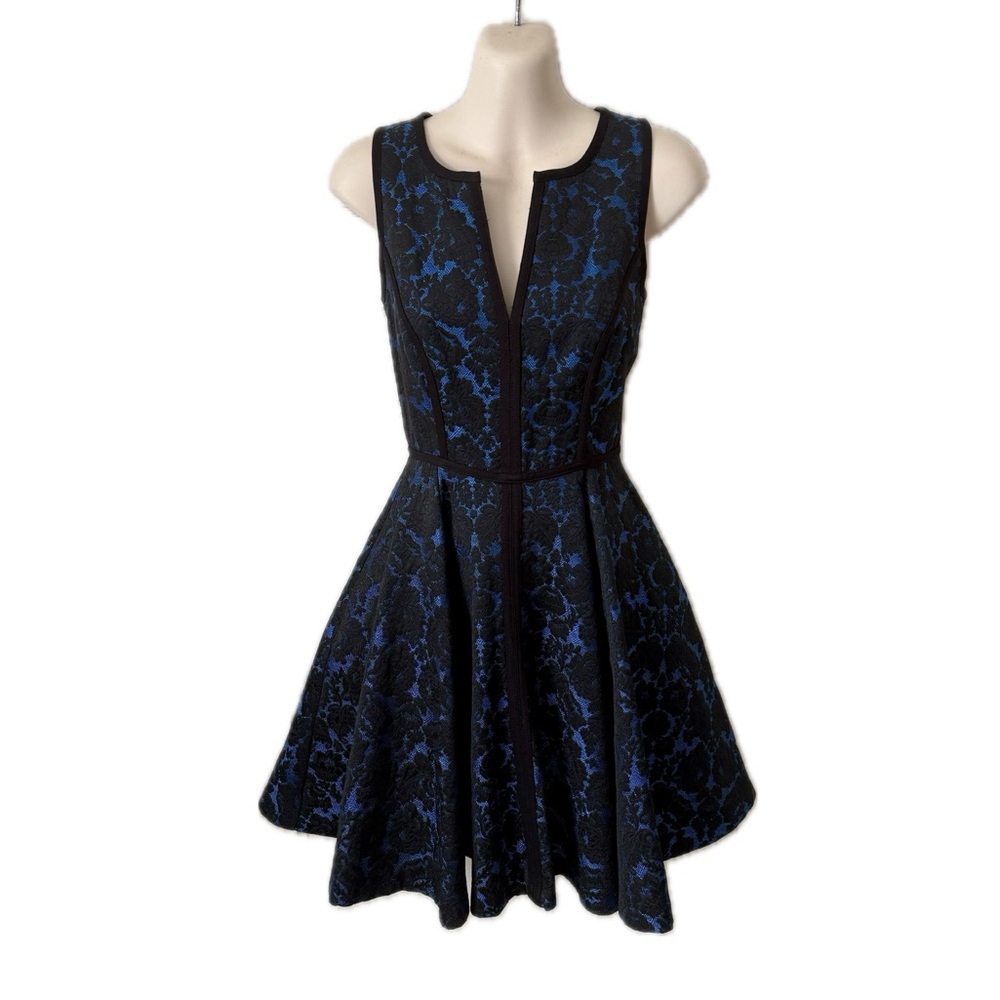 Black Halo Aria Brocade Party Dress size 4 - Picture 6 of 8